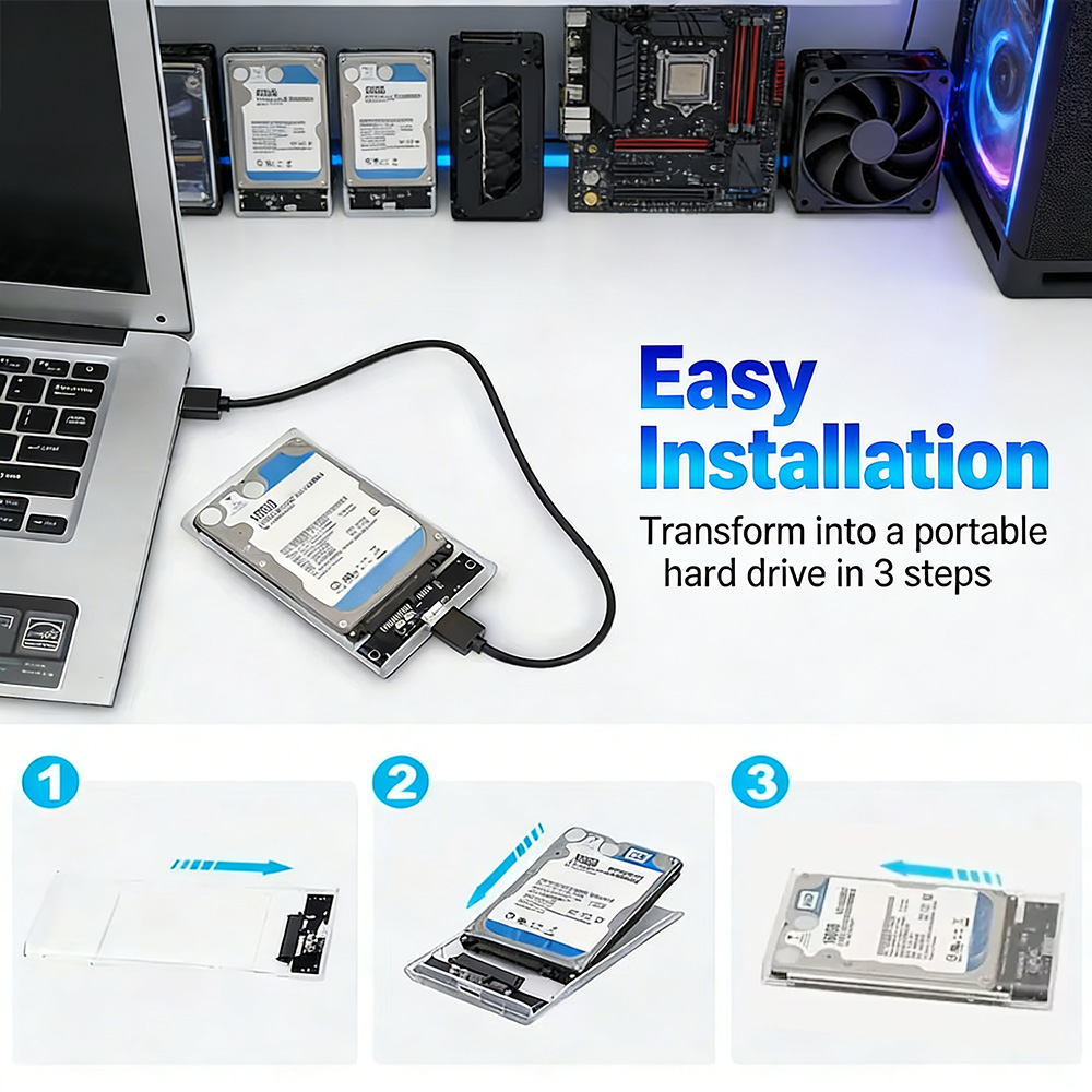 2.5 Inch Transparent SATA to U - đánh giá và giá External Ssd