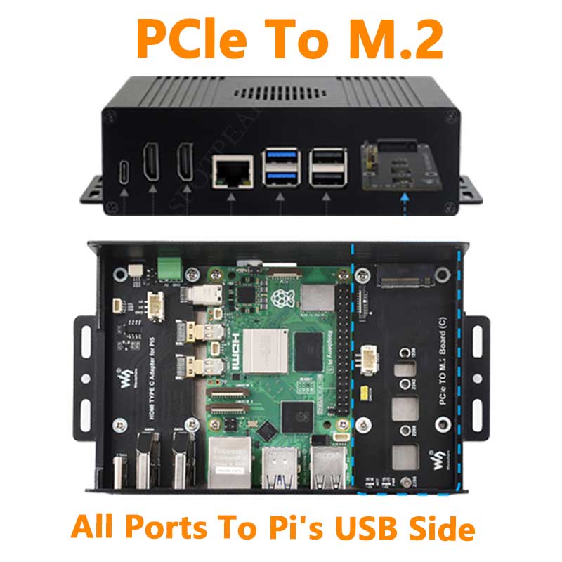 Raspberry Pi 5 Box Case Kit-C  - đánh giá và giá Nvme Ssd