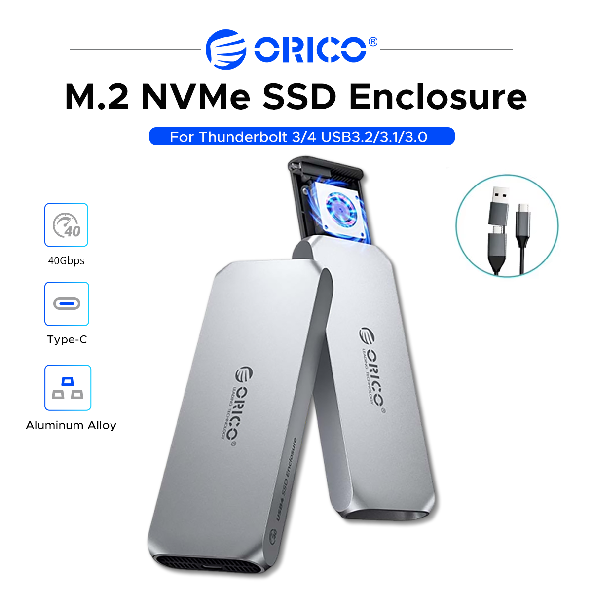 ORICO USB4 M.2 NVMe SSD Enclos - đánh giá và giá Usb4 40Gbps External Ssd 8Tb