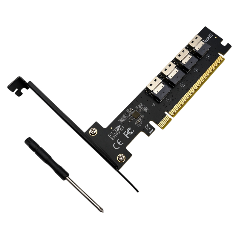 NEW 4 Port SFF-8654 4i SlimSAS - đánh giá và giá Memory Card Ssd