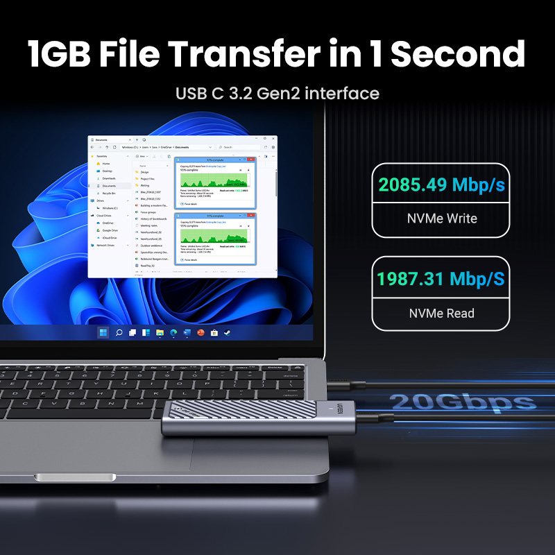 Hộp đựng SSD M.2 UGREEN 20Gbps - đánh giá và giá 8Tb M2 Nvme Ssd